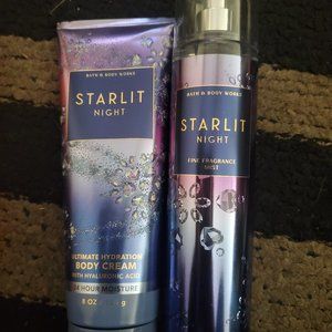 Bath & Body Works STARLIT (Body Cream and Fragrance Mist)
